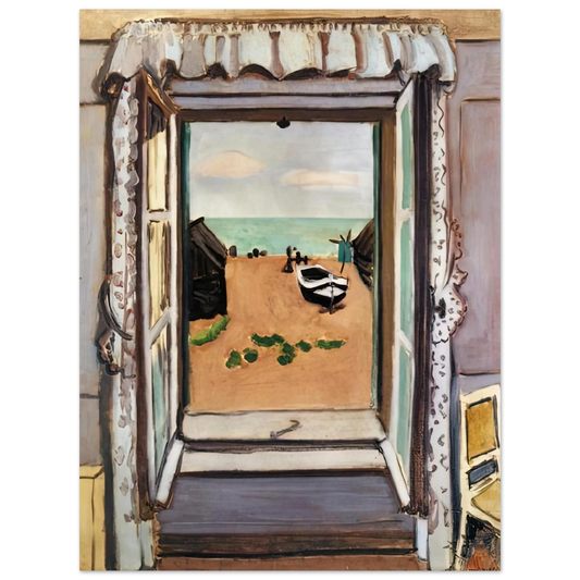 Henri Matisse - OPEN WINDOW ETRETAT 1920  75x100 cm / 30x40inches Fine Art Poster