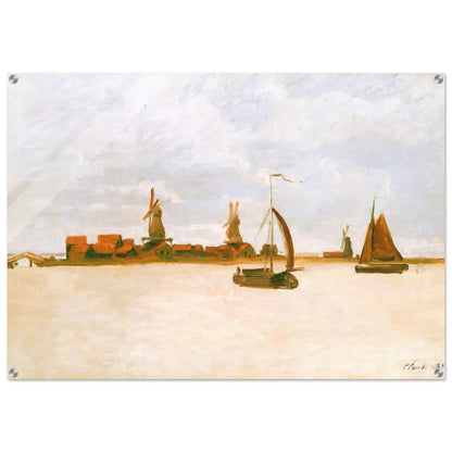 The Voorzaan - claude monet Acrylic Print - 70x100 cm / 28x40″ inches | claude monet Wall Art | claude monet Prints