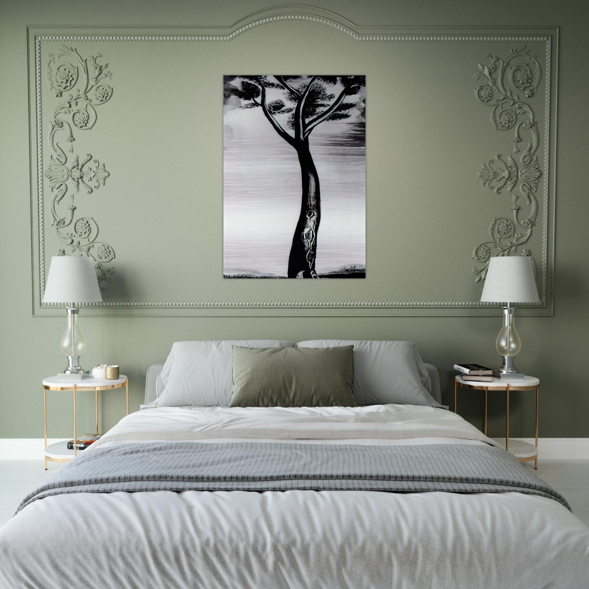 THE TREE - Salvador Dali Brushed Aluminum Print - 70x100 cm / 28x40 inches | Salvador Dali Aluminum Print | Salvador Dali Prints
