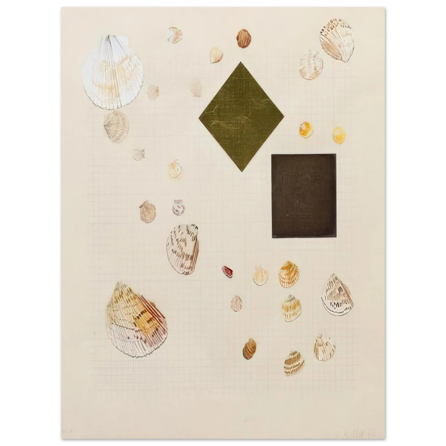 Jennifer Bartlett - Homan-Ji III - 1995  75x100 cm / 30x40inches Fine Art Poster