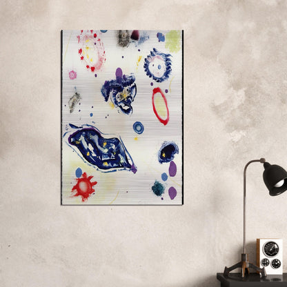 Untitled #1 - Sam Francis Brushed Aluminum Print - 70x100 cm / 28x40 inches | Sam Francis Aluminum Print | Sam Francis Prints