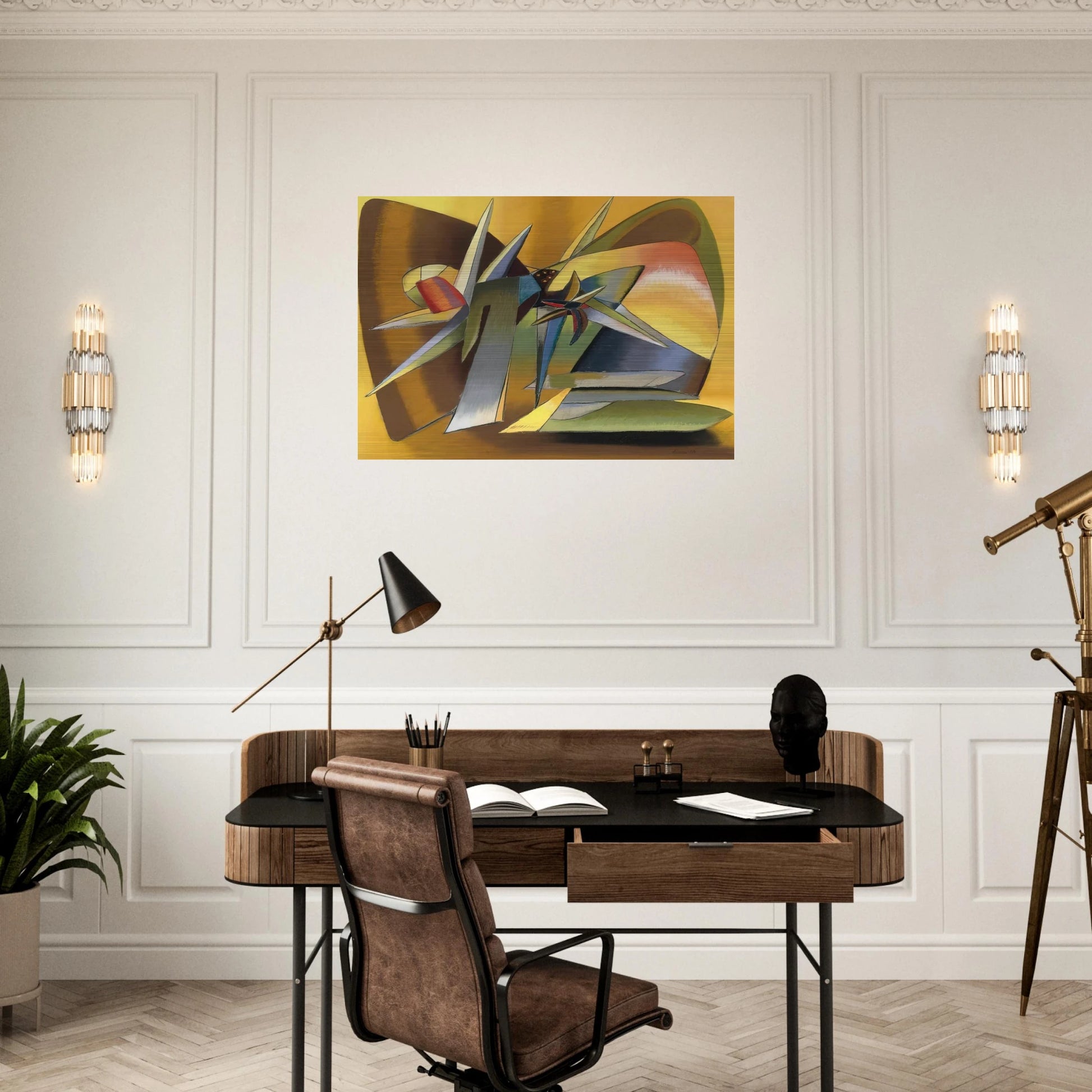 The Desert - 1938 - John Ferren Brushed Aluminum Print - 70x100 cm / 28x40 inches | John Ferren Aluminum Print | John Ferren Prints