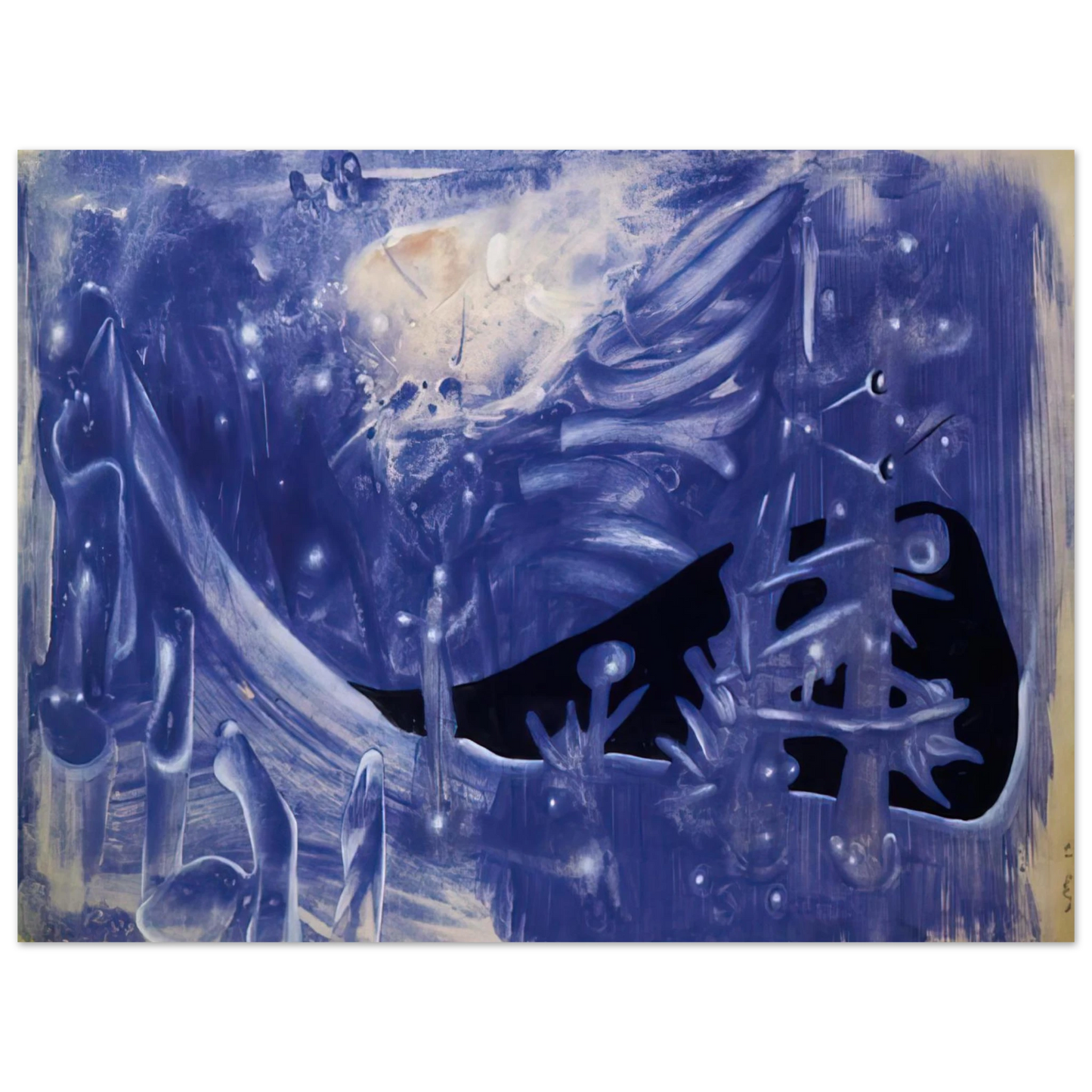 Roberto Matta - BLUE COMPOSITION 1937  75x100 cm / 30x40inches Fine Art Poster