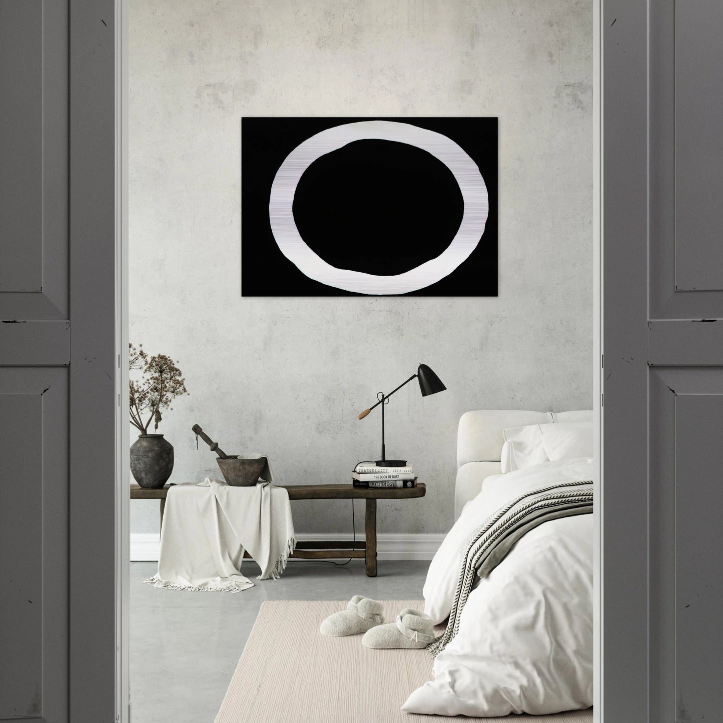 To Martha's Memory - 1970 - Jiro Yoshihara Brushed Aluminum Print - 70x100 cm / 28x40 inches | Jiro Yoshihara Aluminum Print | Jiro Yoshihara Prints