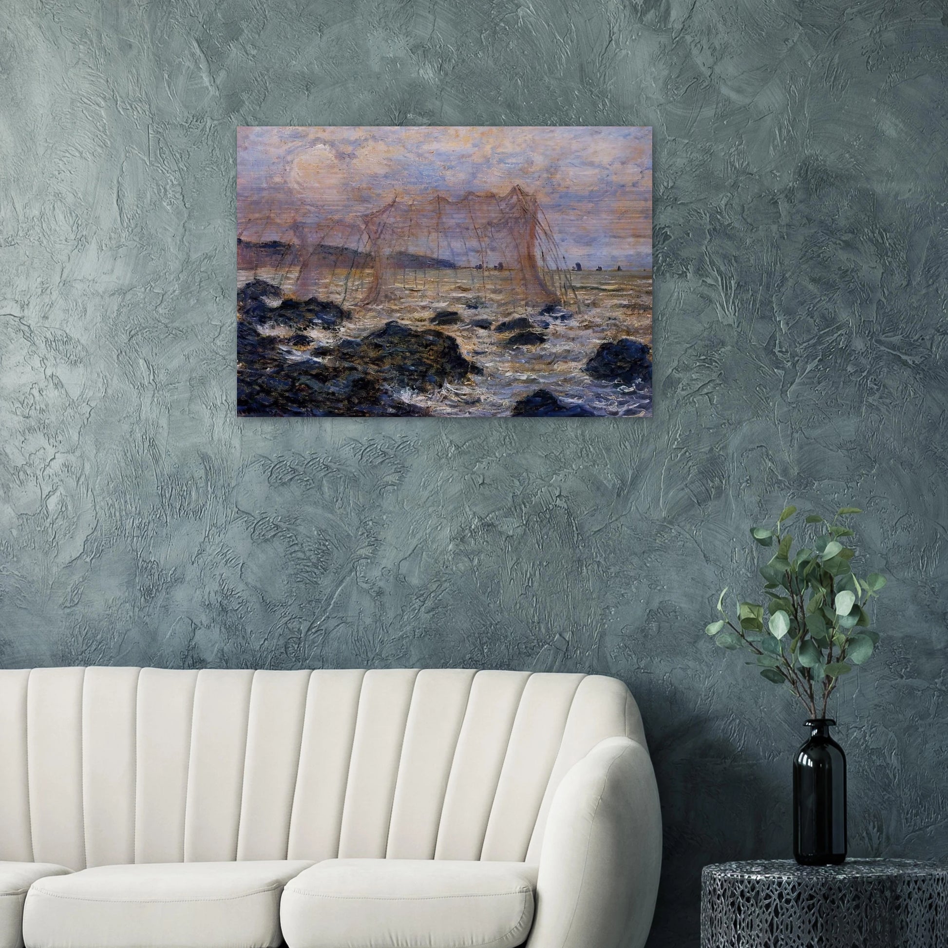 The Nets - claude monet Brushed Aluminum Print - 70x100 cm / 28x40 inches | claude monet Aluminum Print | claude monet Prints