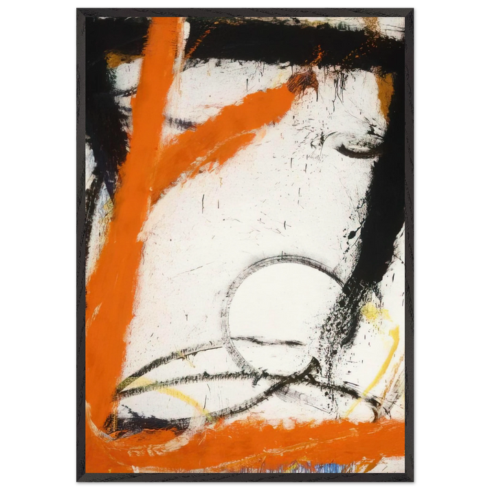 Waterloo - 1965 - Norman Bluhm 70x100 cm / 28x40 inches Framed Art Print – Black Wooden Frame