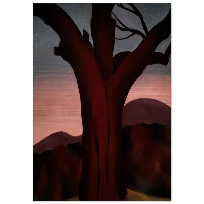 Autumn Trees - Chestnut Tree - Georgia O'Keeffe Brushed Aluminum Print - 70x100 cm / 28x40 inches | Georgia O'Keeffe Aluminum Print | Georgia O'Keeffe Prints