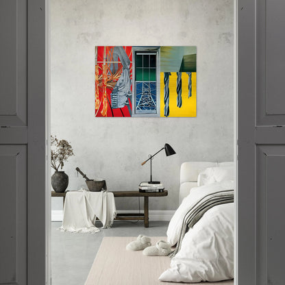 Industrial Cottage - James Rosenquist Brushed Aluminum Print - 70x100 cm / 28x40 inches | James Rosenquist Aluminum Print | James Rosenquist Prints