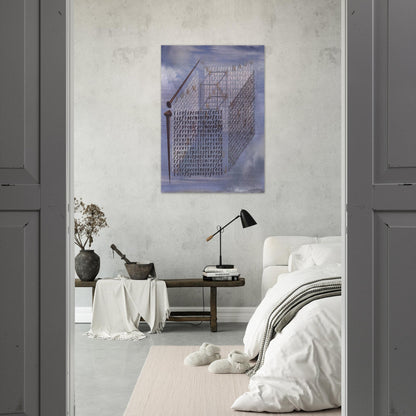 A PROPOS OF THE TREATISE ON CUBIC FORM BY JUAN DE HERRERA - Salvador Dali Brushed Aluminum Print - 70x100 cm / 28x40 inches | Salvador Dali Aluminum Print | Salvador Dali Prints