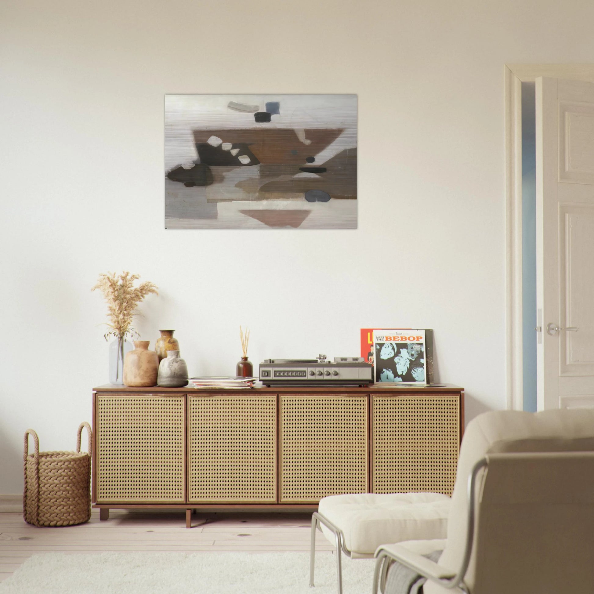Decision - 1956 - Kenzo Okada Brushed Aluminum Print - 70x100 cm / 28x40 inches | Kenzo Okada Aluminum Print | Kenzo Okada Prints