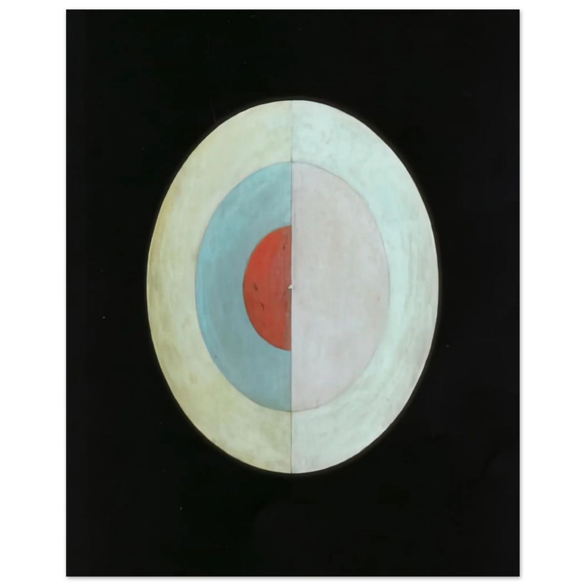 Hilma af Klint - THE SWAN NO 16 1915 Wall art - 20x25 cm / 8x10 Inches - Premium Wooden Framed Poster With Fine Art Paper - Black frame