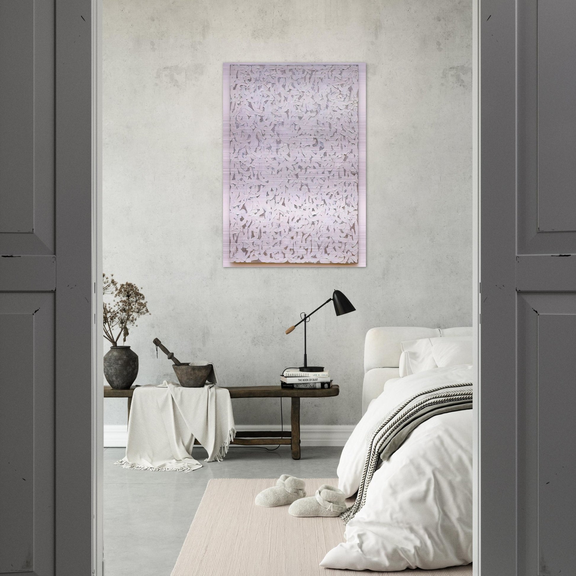 Points - 1963 - Robert Ryman Brushed Aluminum Print - 70x100 cm / 28x40 inches | Robert Ryman Aluminum Print | Robert Ryman Prints