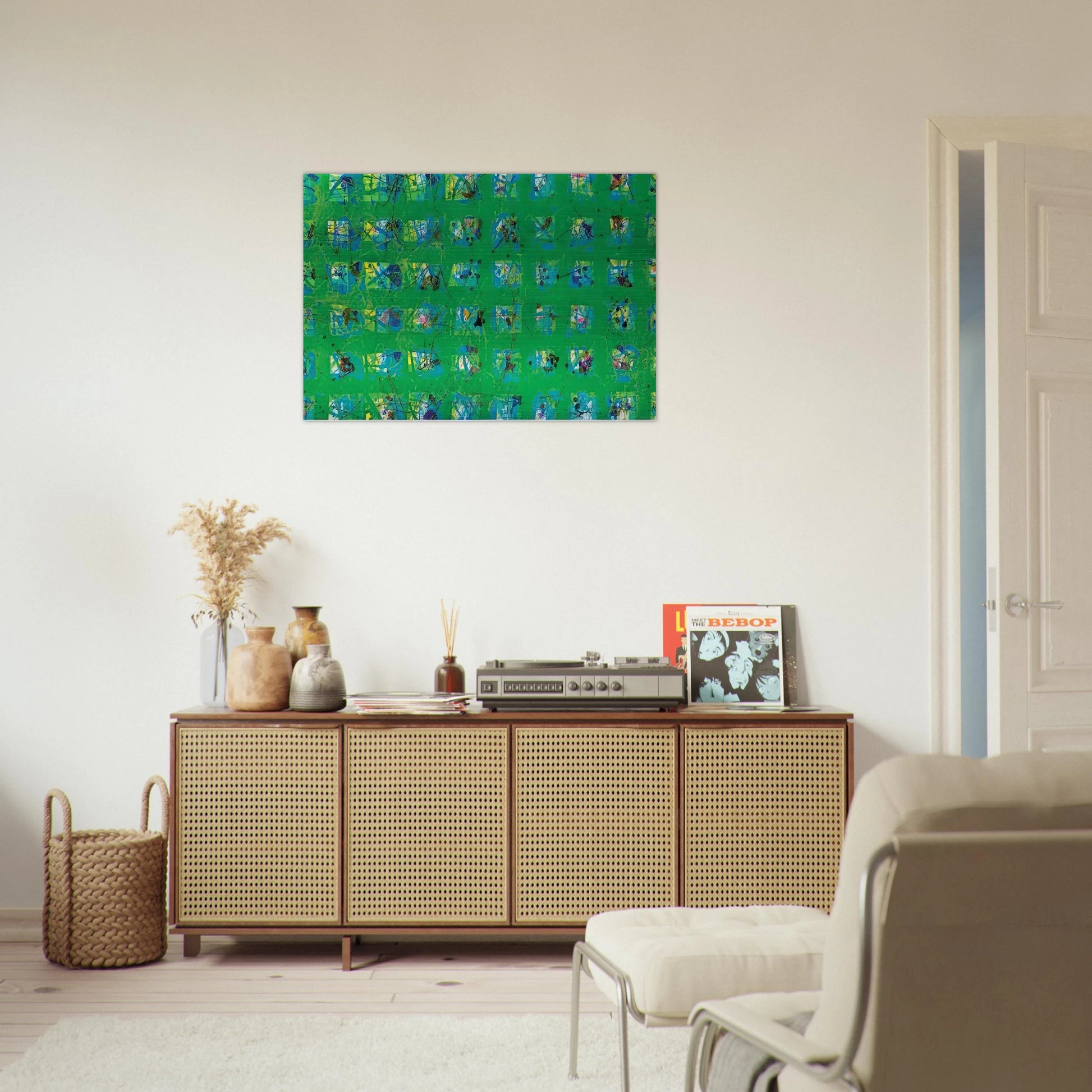 La Primavera - Sam Francis Brushed Aluminum Print - 70x100 cm / 28x40 inches | Sam Francis Aluminum Print | Sam Francis Prints