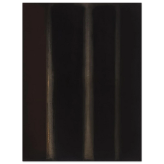 Yun Hyong-keun - Umber Black - 1974  75x100 cm / 30x40inches Fine Art Poster