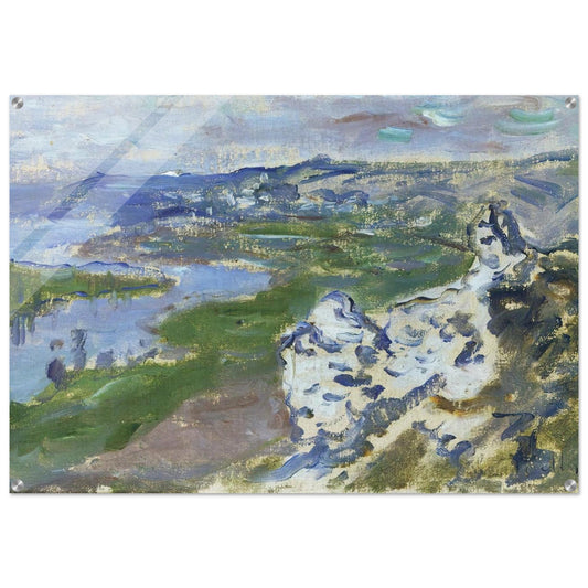 The Seine, seen from the heights Chantemesle - claude monet Acrylic Print - 70x100 cm / 28x40″ inches