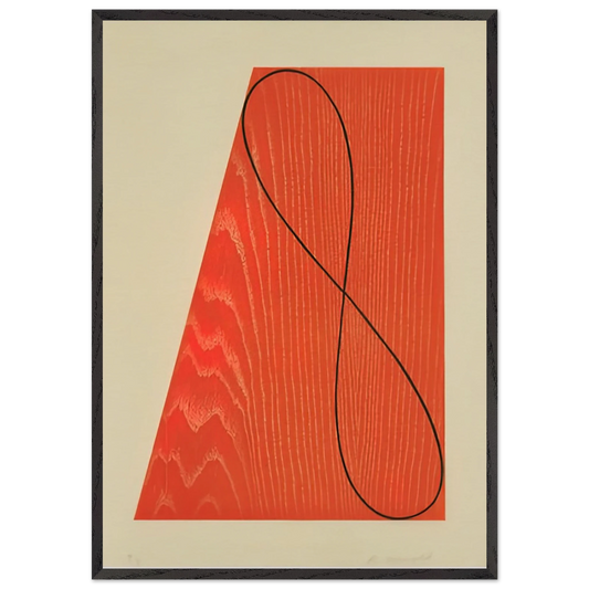 UNTITLED FROM SKOWHEGAN SUITE 1992 - Robert Mangold 70x100 cm / 28x40 inches Framed Art Print – Black Wooden Frame