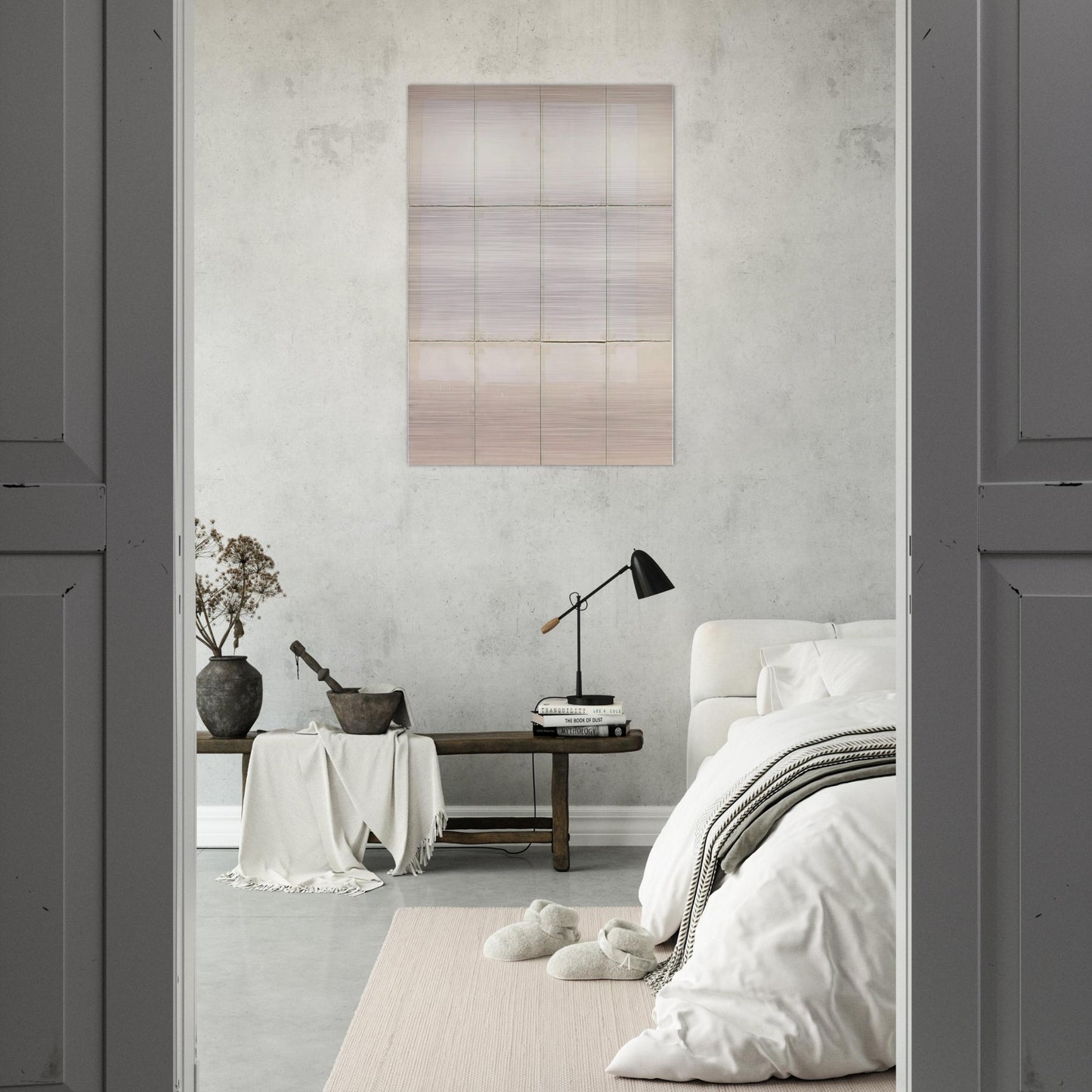 Classico 5 - 1968 - Robert Ryman Brushed Aluminum Print - 70x100 cm / 28x40 inches | Robert Ryman Aluminum Print | Robert Ryman Prints