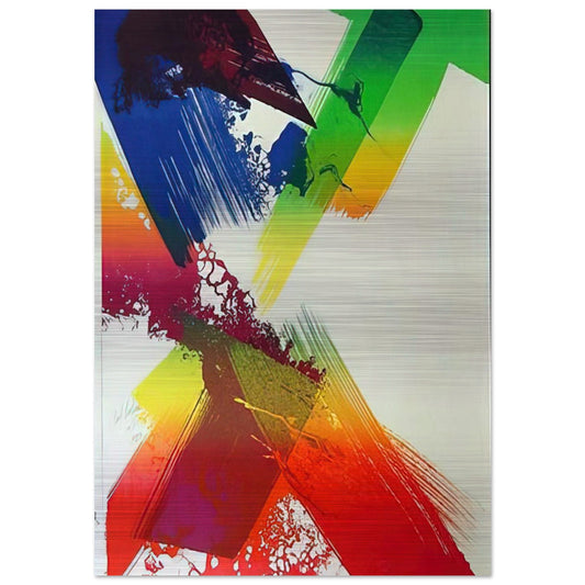 Untitled - Abstract Expressionism, Lyrical Abstraction - Paul Jenkins Brushed Aluminum Print - 70x100 cm / 28x40 inches | Paul Jenkins Aluminum Print | Paul Jenkins Prints
