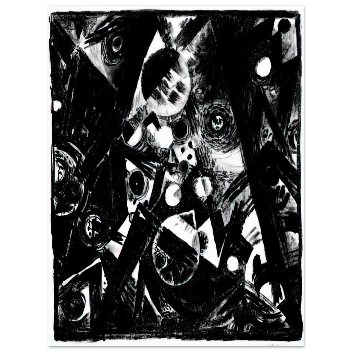 Johannes Itten - Komposition - 1919  75x100 cm / 30x40inches Fine Art Poster