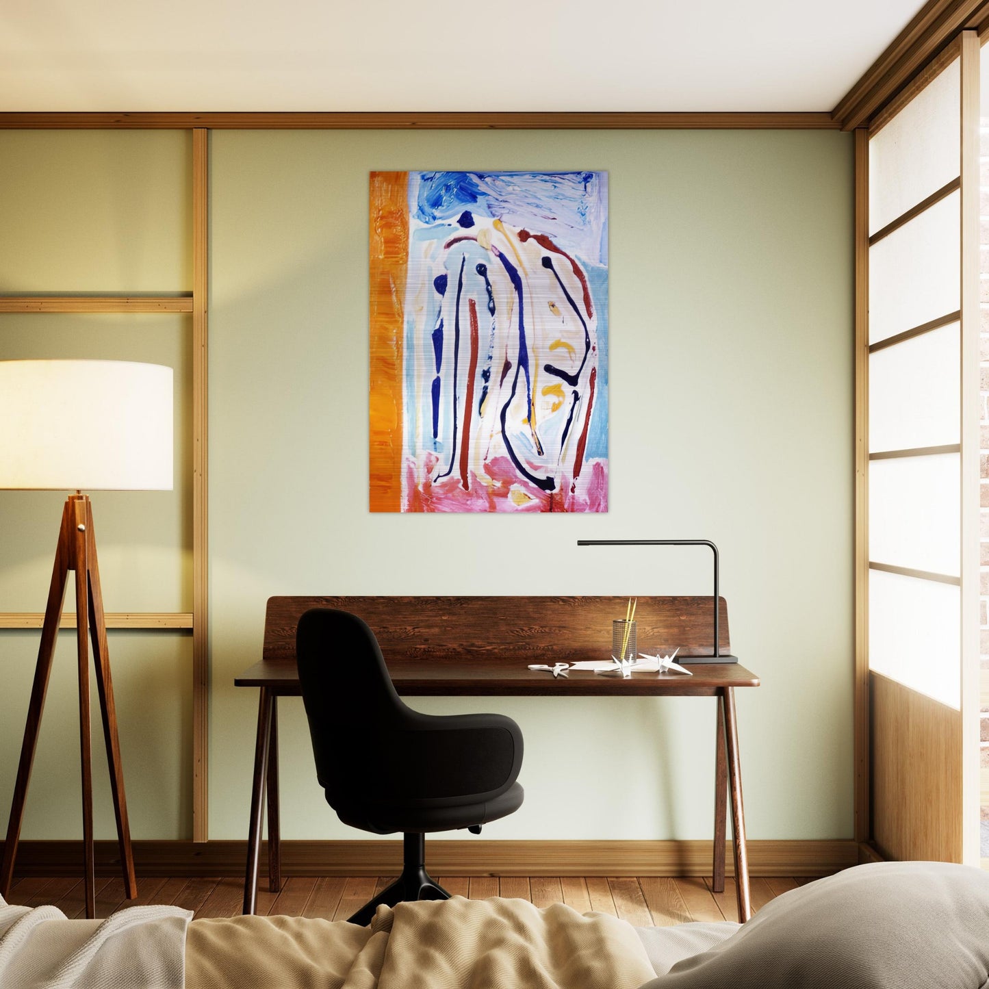 Sky Dance - 1973 - Ronnie Landfield Brushed Aluminum Print - 70x100 cm / 28x40 inches | Ronnie Landfield Aluminum Print | Ronnie Landfield Prints