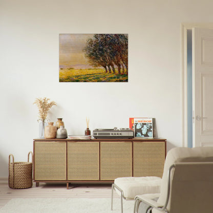 Willows at Sunset - claude monet Brushed Aluminum Print - 70x100 cm / 28x40 inches | claude monet Aluminum Print | claude monet Prints