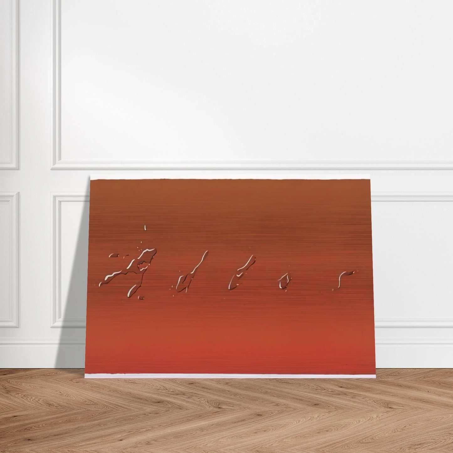 ADIOS 1969 - Edward Ruscha Brushed Aluminum Print - 70x100 cm / 28x40 inches | Edward Ruscha Aluminum Print | Edward Ruscha Prints