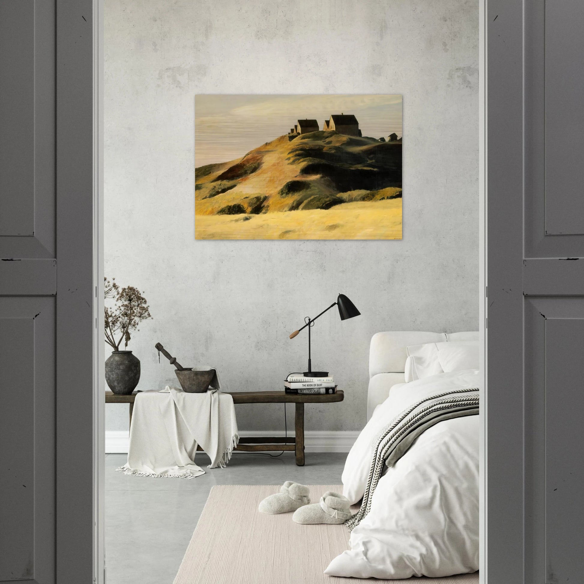 Corn Hill - Edward Hopper Brushed Aluminum Print - 70x100 cm / 28x40 inches | Edward Hopper Aluminum Print | Edward Hopper Prints