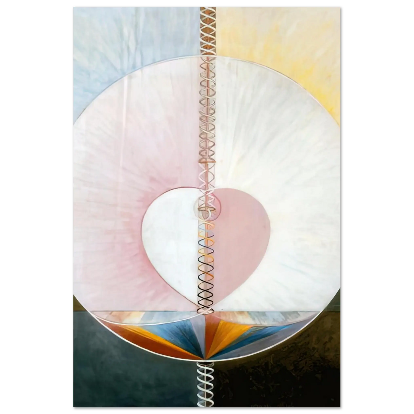 Hilma af Klint - WHAT A HUMAN BEING IS 1910 Wall art - 60x80 cm / 24x32 Inches - Fine Art Poster - -