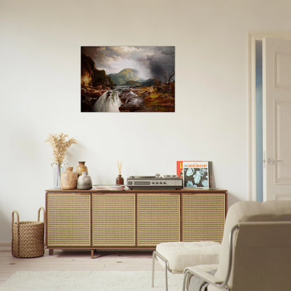 The Wilds of Lake Superior - Thomas Moran Brushed Aluminum Print - 70x100 cm / 28x40 inches | Thomas Moran Aluminum Print | Thomas Moran Prints