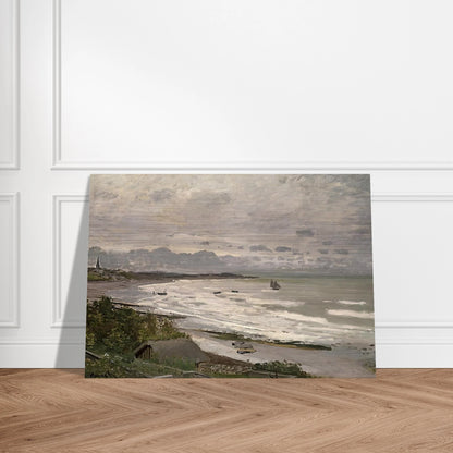 The Beach at Saint-Adresse - claude monet Brushed Aluminum Print - 70x100 cm / 28x40 inches | claude monet Aluminum Print | claude monet Prints