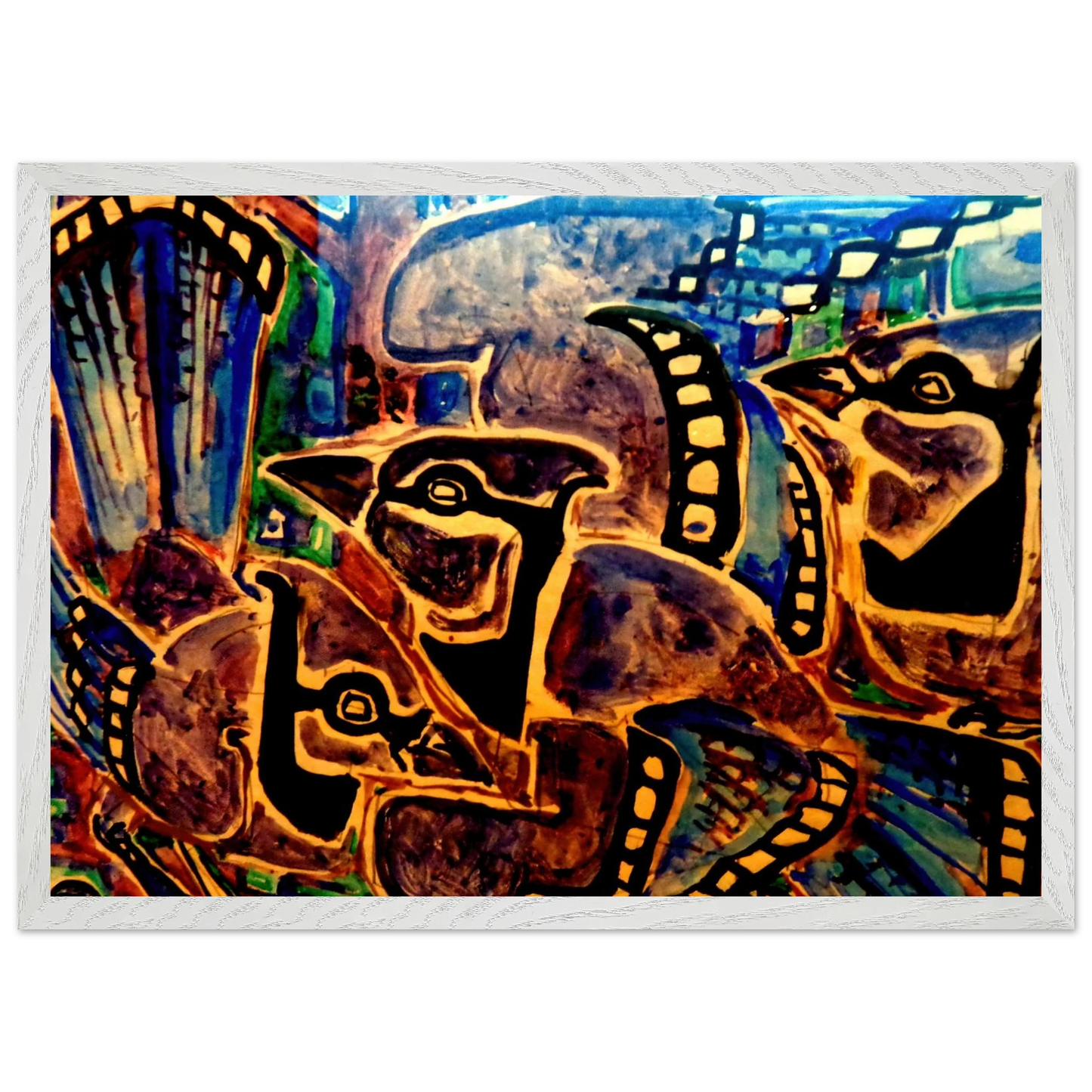 Walter Inglis Anderson - Walter Anderson Wall art - 50x70 cm / 20x28 inches - Premium Wooden Framed Poster With Fine Art Paper-canvas - Black frame