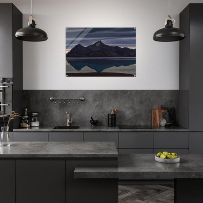 Mirrored Mountain, South Greenland - Rockwell Kent Acrylic Print - 70x100 cm / 28x40″ inches | Rockwell Kent Wall Art | Rockwell Kent Prints