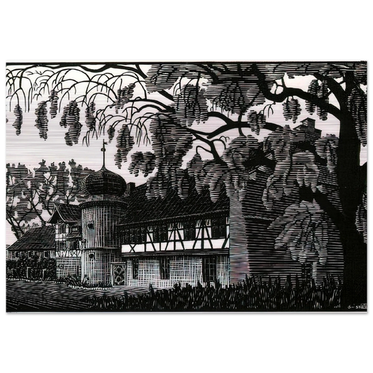 ESCHER (12) - MC Escher Brushed Aluminum Print - 70x100 cm / 28x40 inches | MC Escher Aluminum Print | MC Escher Prints