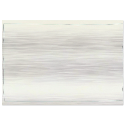 Bent Line Drawing - Robert Ryman Brushed Aluminum Print - 70x100 cm / 28x40 inches | Robert Ryman Aluminum Print | Robert Ryman Prints