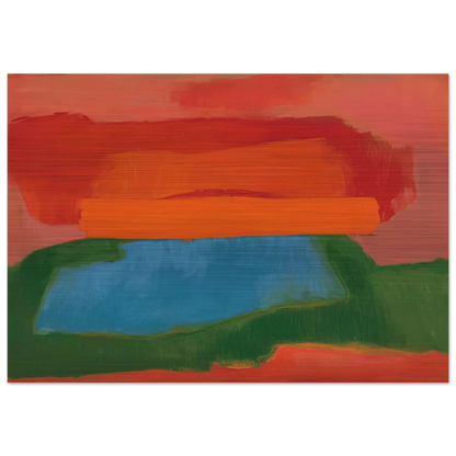 NUMBER 2 1967 - Esteban Vicente Brushed Aluminum Print - 70x100 cm / 28x40 inches | Esteban Vicente Aluminum Print | Esteban Vicente Prints