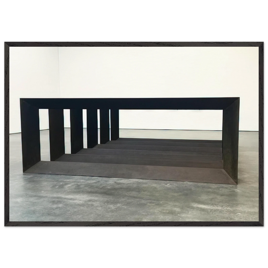Untitled JUDDO0517 - 1979 - Donald Judd 70x100 cm / 28x40 inches Framed Art Print – Black Wooden Frame
