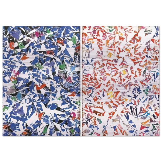 Blanc - Tachisme - Simon Hantai Brushed Aluminum Print - 70x100 cm / 28x40 inches | Simon Hantai Aluminum Print | Simon Hantai Prints