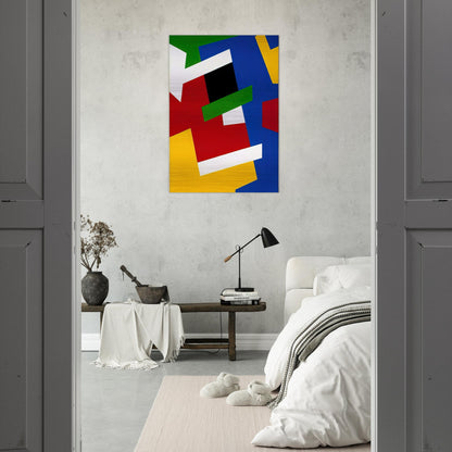 Strates solaires - Fernand Leduc Brushed Aluminum Print - 70x100 cm / 28x40 inches | Fernand Leduc Aluminum Print | Fernand Leduc Prints