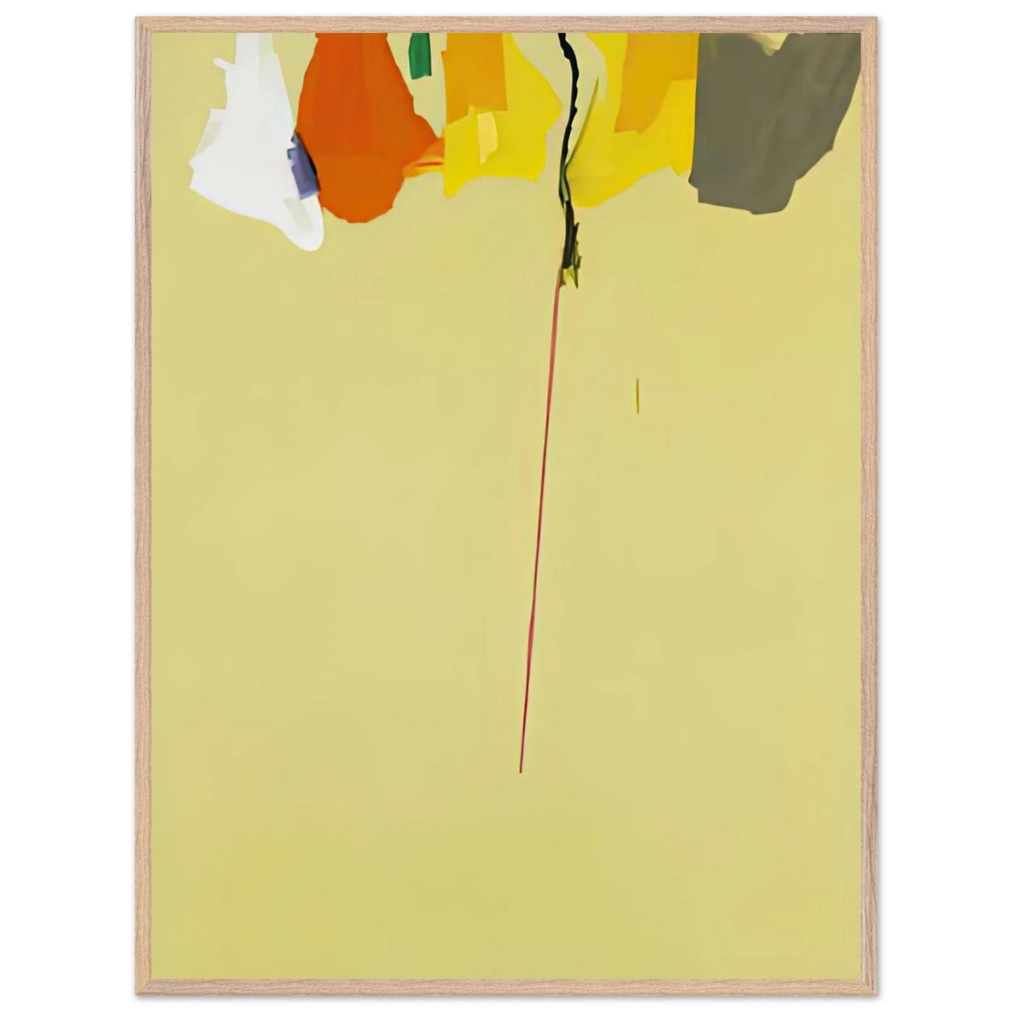 Helen Frankenthaler - Rapunzel, 1974- Wall Art - 21x29.7 cm / 8x12" - Premium Wooden Framed Poster With Fine Art Paper-canvas - Wood frame