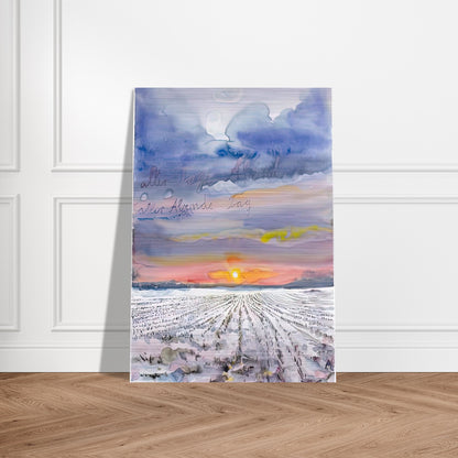 THE EVENING OF ALL DAYS THE DAY OF ALL EVENINGS 2014 0 - Anselm Kiefer Brushed Aluminum Print - 70x100 cm / 28x40 inches | Anselm Kiefer Aluminum Print | Anselm Kiefer Prints