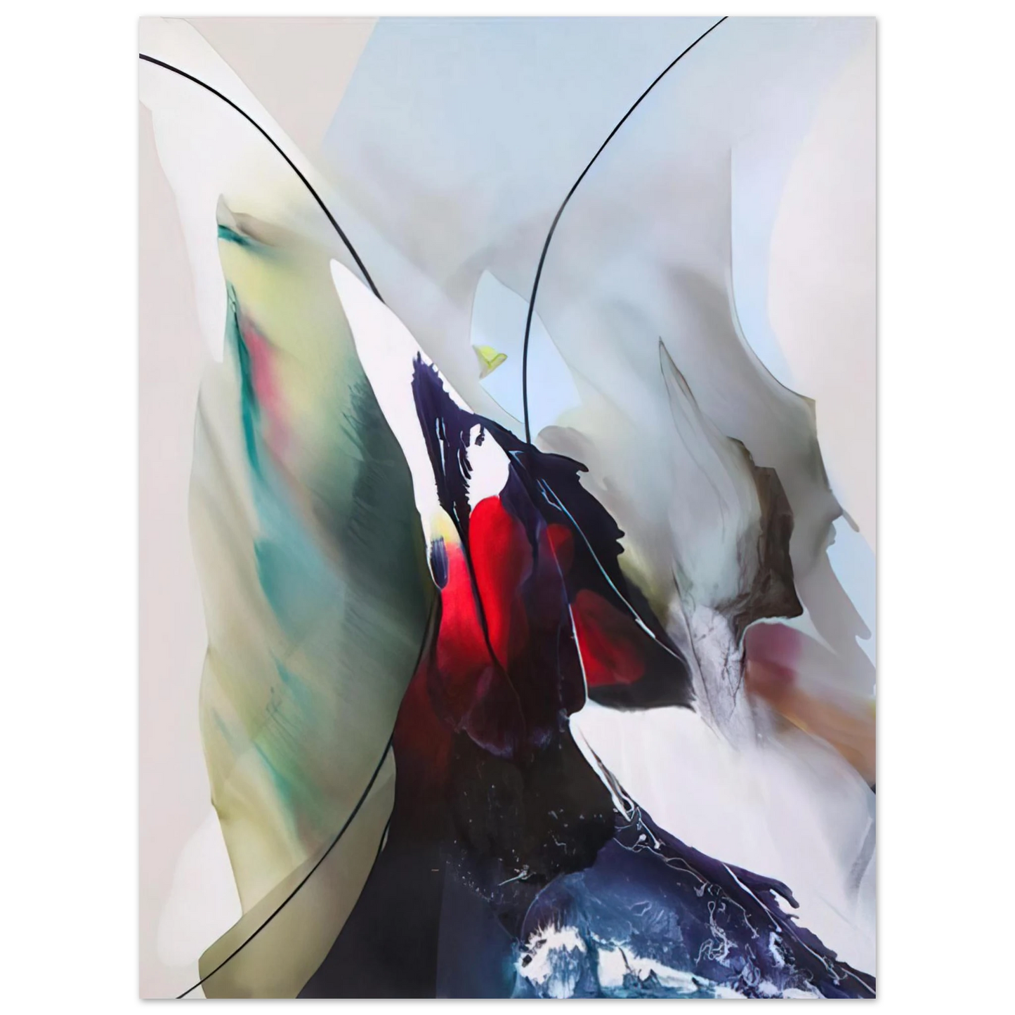 Paul Jenkins - Phenomena Tarot Over - 1970  75x100 cm / 30x40inches Fine Art Poster