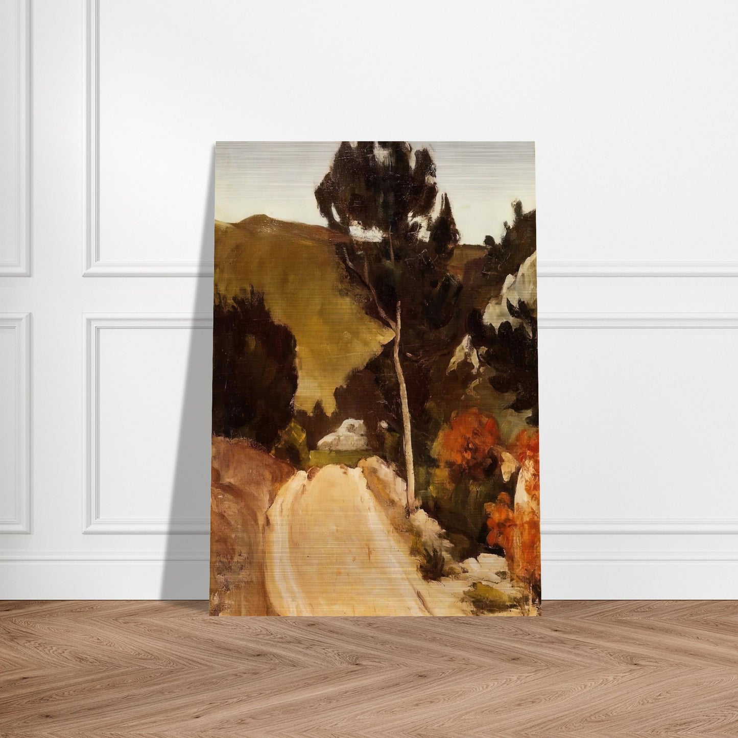 Road in Provence - Paul Cézanne Brushed Aluminum Print - 70x100 cm / 28x40 inches | Paul Cézanne Aluminum Print | Paul Cézanne Prints