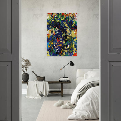Untitled  SFP94-63  SFF 1737  - Sam Francis Brushed Aluminum Print - 70x100 cm / 28x40 inches | Sam Francis Aluminum Print | Sam Francis Prints