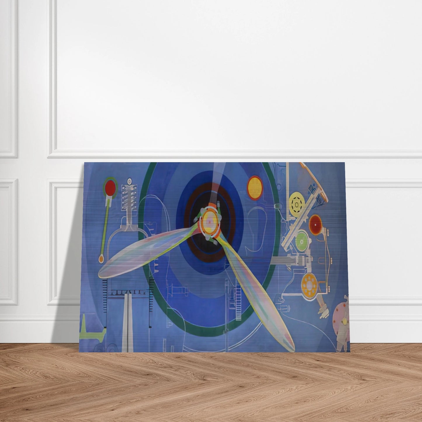 HELICE DECORATION POUR LE PALAIS DE L AIR EXPOSITION INTERNATIONALE DES ARTS ET DES TECHNIQUES DANS 1937 - Sonia Delaunay Brushed Aluminum Print - 70x100 cm / 28x40 inches | Sonia Delaunay Aluminum Print | Sonia Delaunay Prints