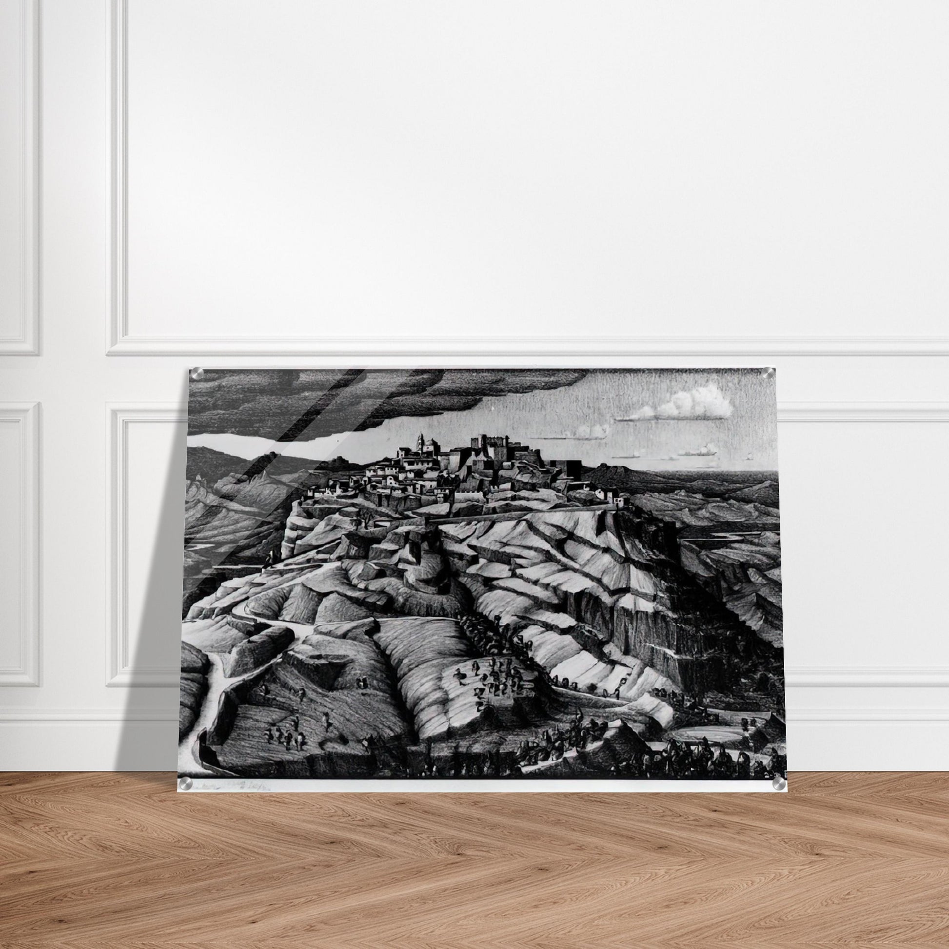 SANTA SEVERINA CALABRIA FEBRUARY 1931 1931 - MC Escher Acrylic Print - 70x100 cm / 28x40″ inches | MC Escher Wall Art | MC Escher Prints