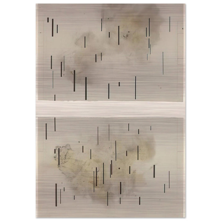 Global Village 37-48 Diptych - 1989 - John Cage Brushed Aluminum Print - 70x100 cm / 28x40 inches | John Cage Aluminum Print | John Cage Prints