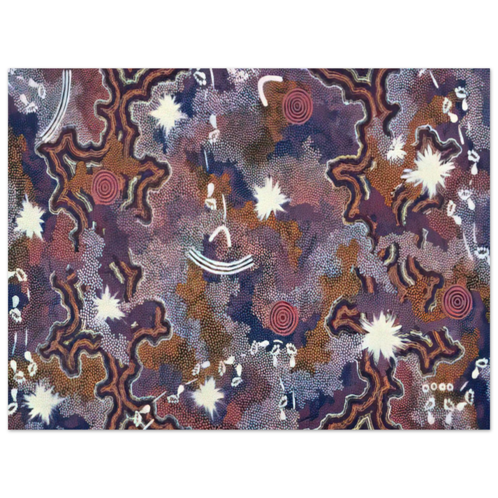 Clifford Possum Tjapaltjarri - Ngarlu - 1994  75x100 cm / 30x40inches Fine Art Poster