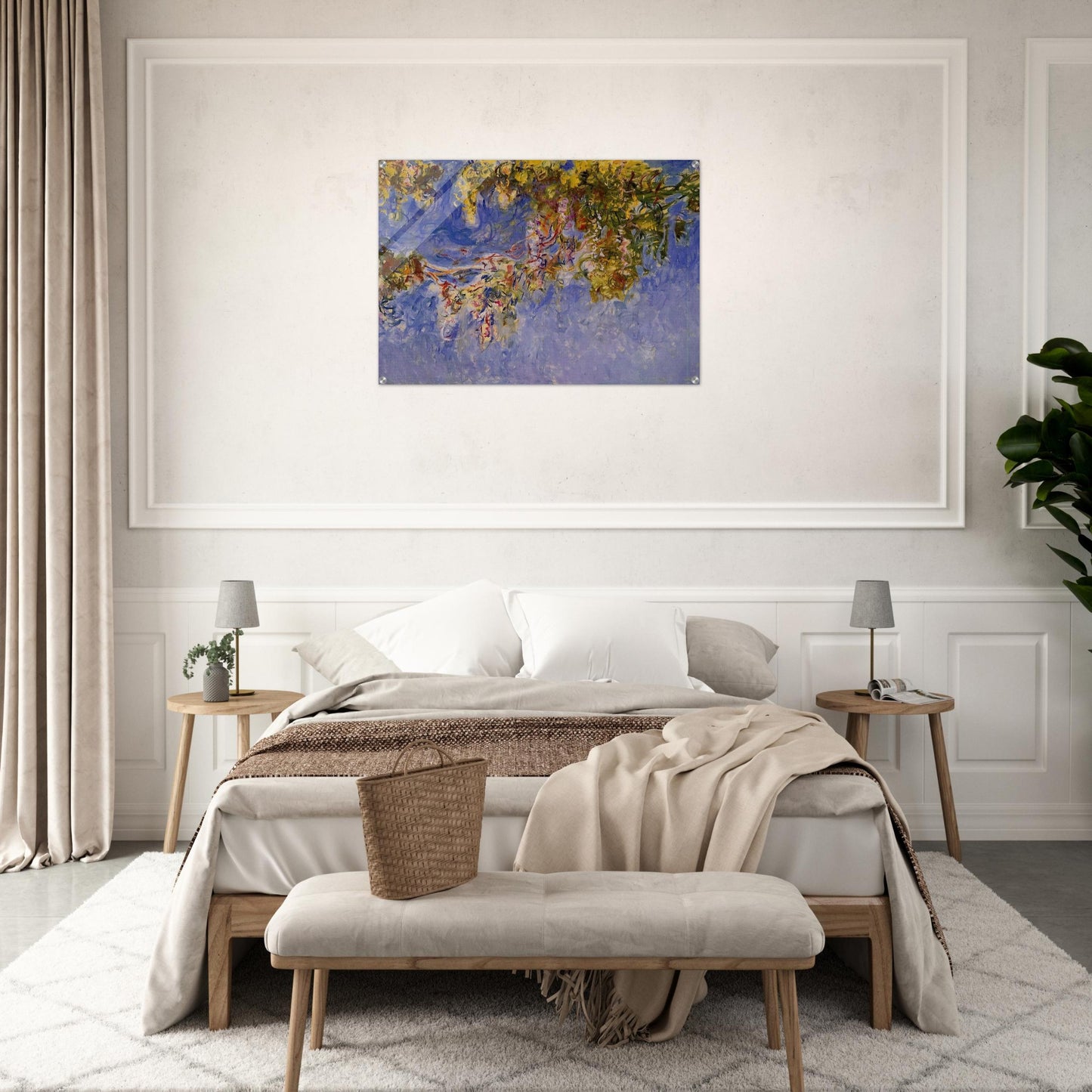 Wisteria - claude monet Acrylic Print - 70x100 cm / 28x40″ inches