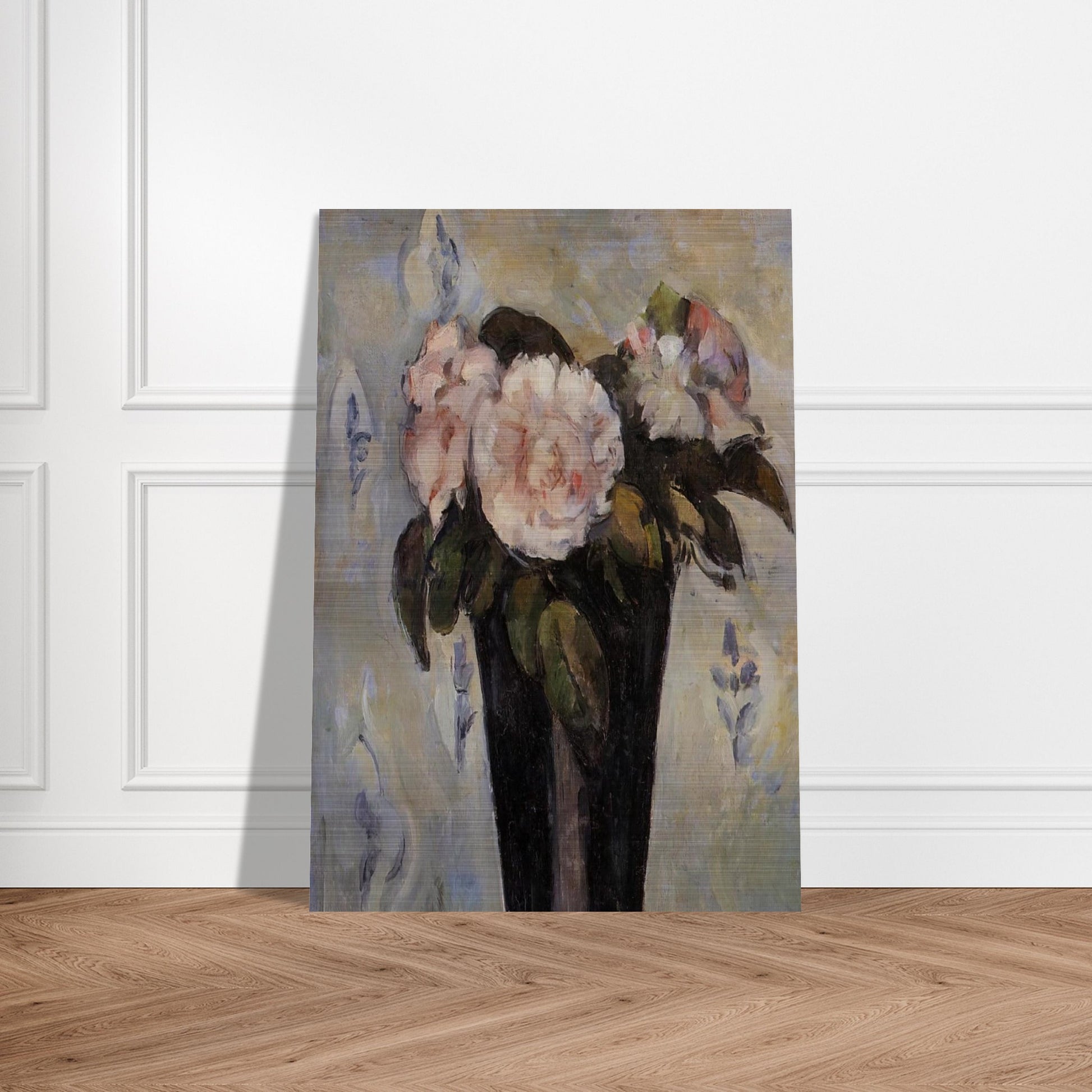 Dark Blue Vase - Paul Cézanne Brushed Aluminum Print - 70x100 cm / 28x40 inches | Paul Cézanne Aluminum Print | Paul Cézanne Prints