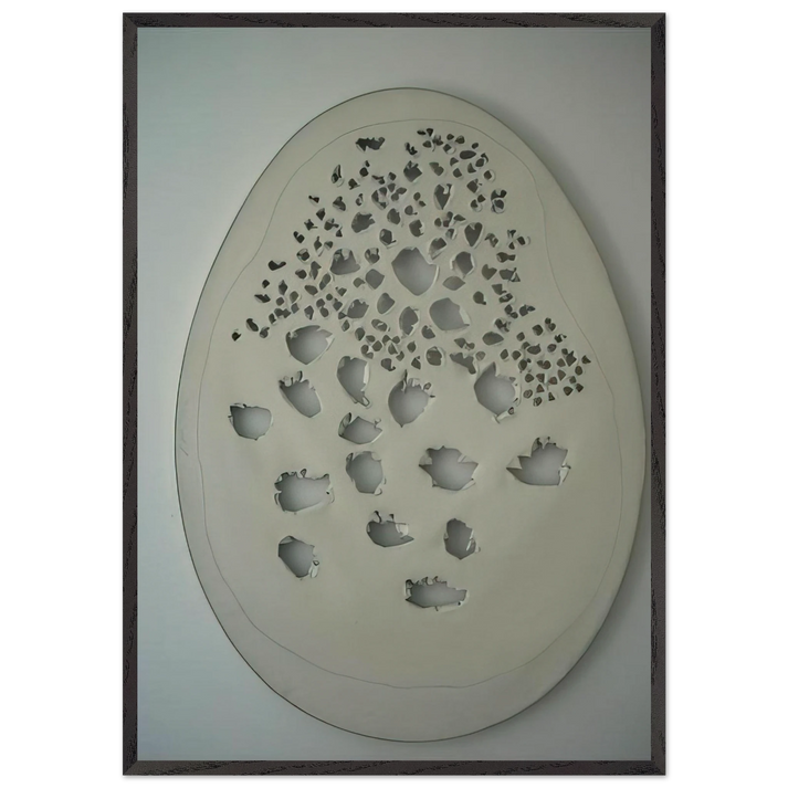 Concept Spatiale - 1963 - Lucio Fontana 70x100 cm / 28x40 inches Framed Art Print – Black Wooden Frame